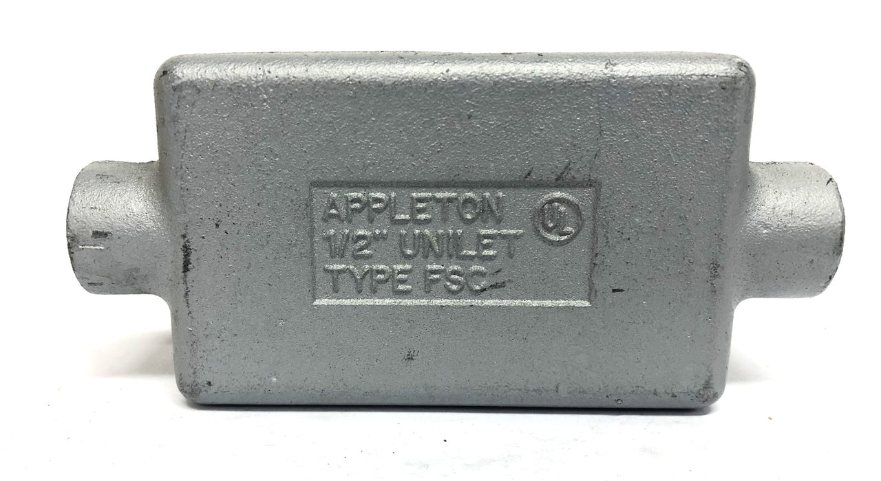 Appleton 1/2 Inch Unilet Conduit Body Type FSC NOS