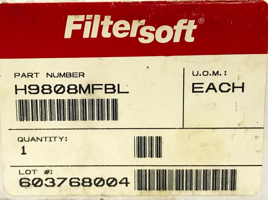 Filtersoft Hydraulic Filter H9808MFBL NOS