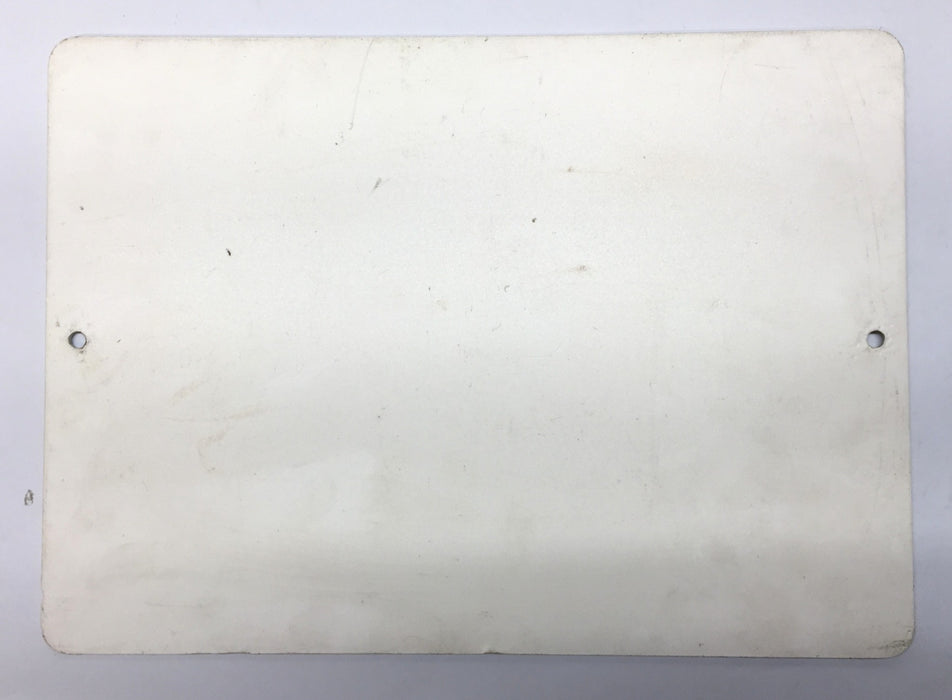 Unbranded Plastic 14" x 10" White/Red 'Return To Stock' Signage USED