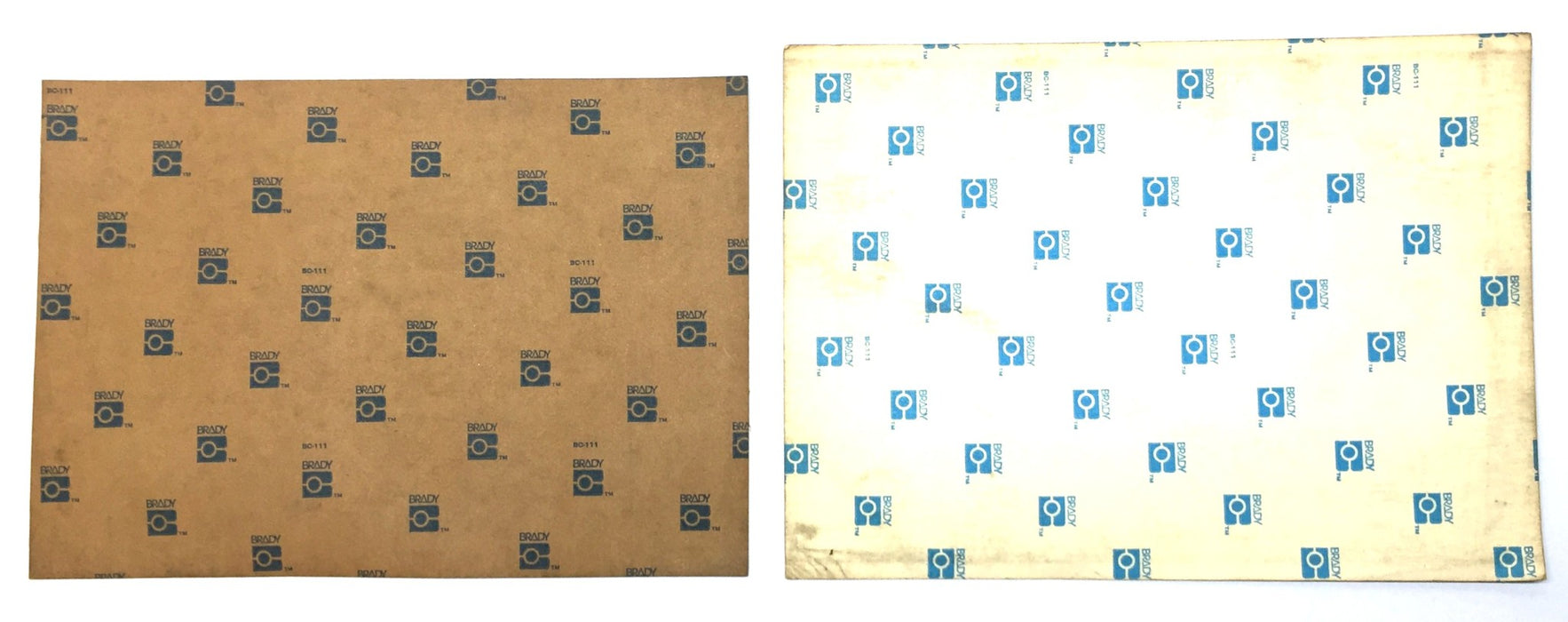 W.H. Brady Vinyl 14" x 10" 'DANGER' Adhesive Safety Pack (2pcs) 74575/74327 NOS