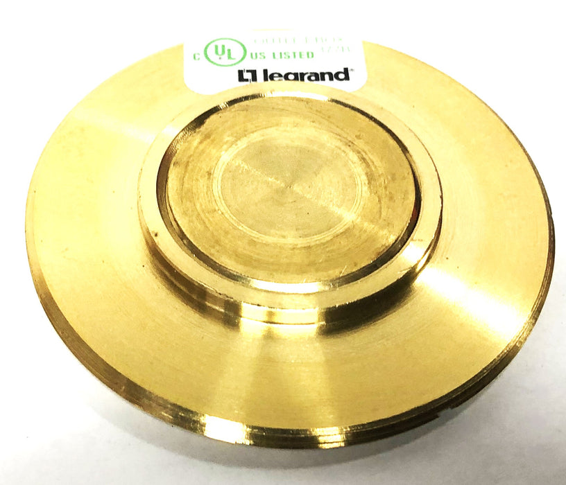 Wiremold Legrand 880 Series Brass Floor Box Rectangular Cover Plate 829CK-1 NOS