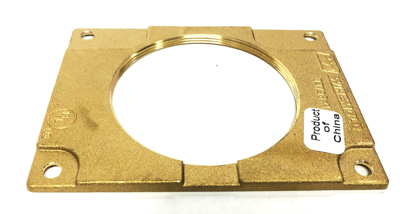 Wiremold Legrand 880 Series Brass Floor Box Rectangular Cover Plate 829CK-1 NOS