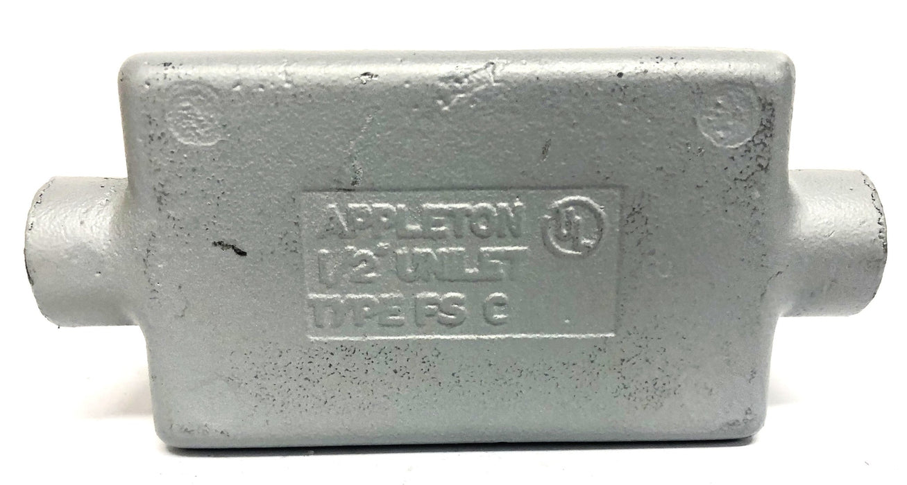Appleton 1/2 Inch Unilet Conduit Body Missing Cover Type FSC NOS