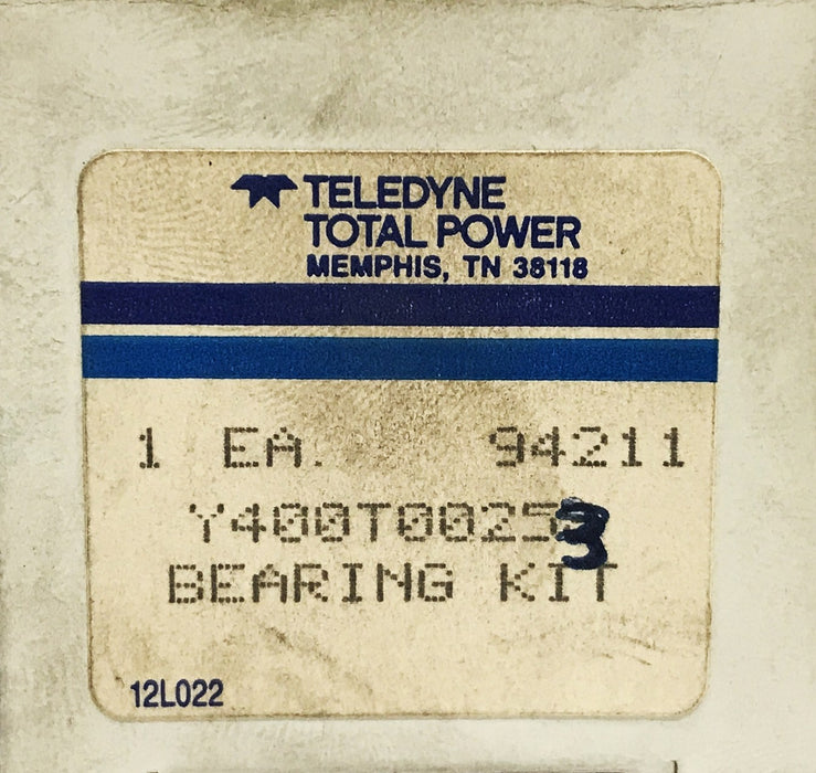 Teledyne Total Power Bearing Set Y400T00253 NOS