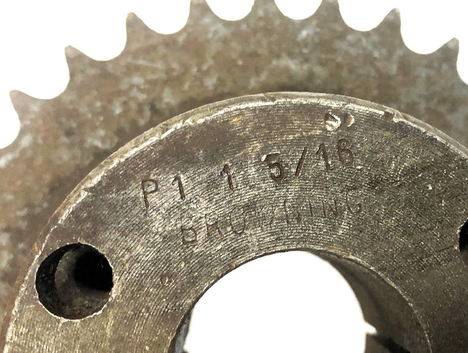 Browning P1X1-5/16 Tapered Bushing Roller Chain Sprocket 40P32 NOS