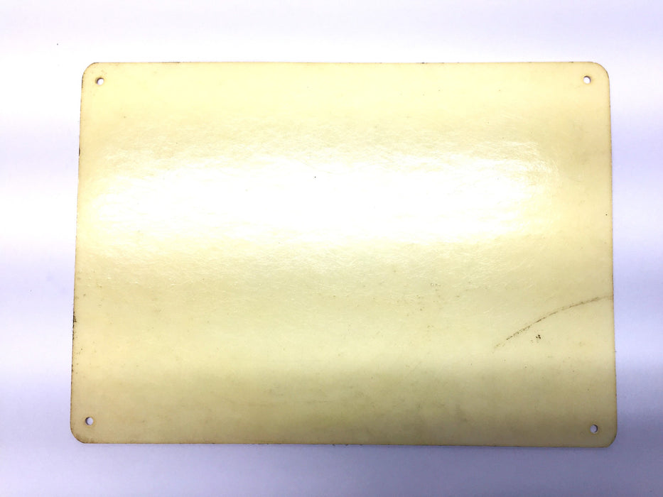 Unbranded 14" x 10" 'RESERVED FOR VISITORS' Fiberboard Sign USED