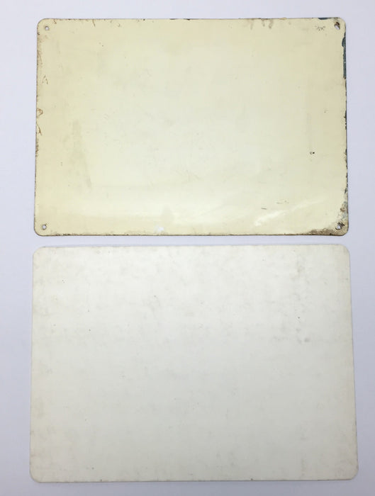 Unbranded 14" x 10" 'NO SMOKING' Plastic Sign Pack (2pcs) USED