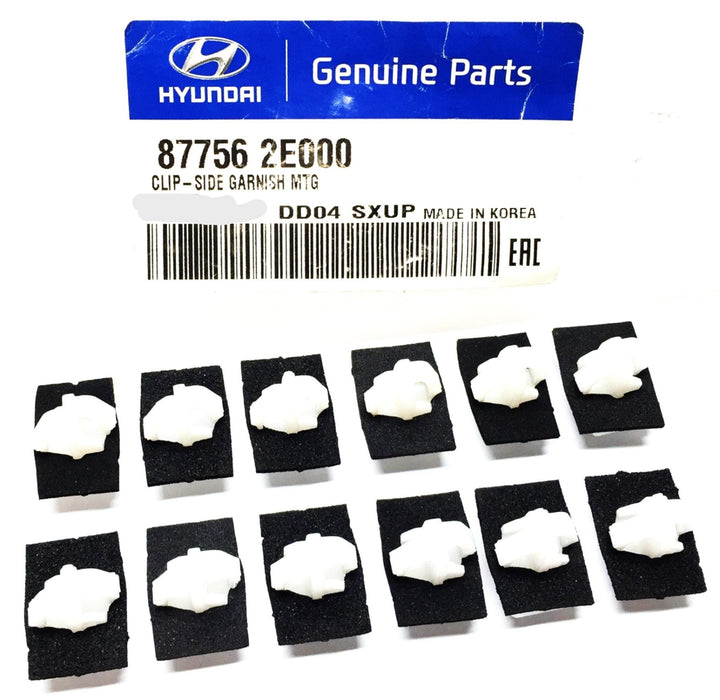 Hyundai Side Garnish Mounting Clip 87756 2E000 [Lot of 12] NOS