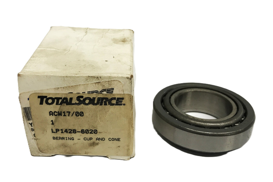 Total Source Forklift Tapered Roller Bearing Cone and Cup LP1428-6020 NOS