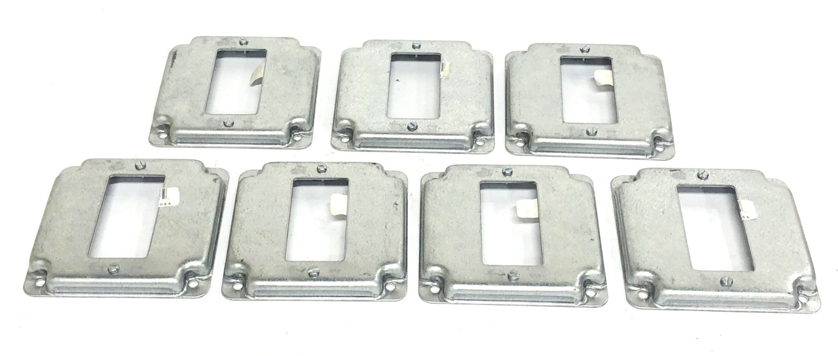 Steel City 1 Ground Fault Square Receptacle RS 16 CC [Lot of 7] NOS