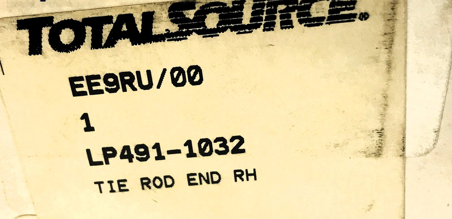 Total Source RH Tie Rod End LP491-1032 NOS