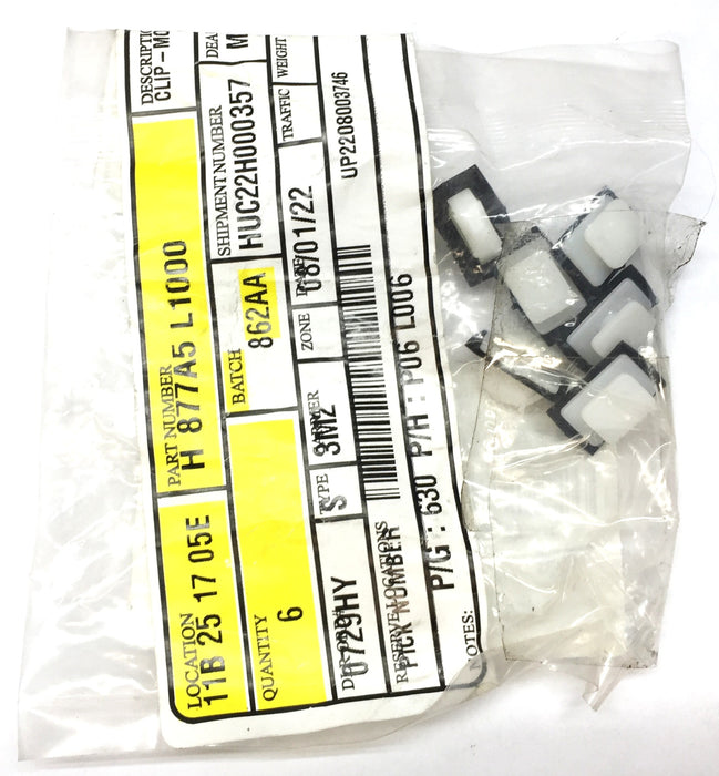 Hyundai Mounting Clip 877A5 L1000 [Lot of 6] NOS