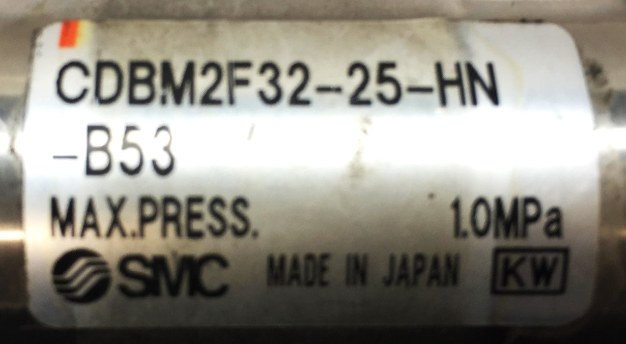 SMC Pneumatic Cylinder CDBM2F32-25-HN (CDBM2F3225HN) NOS