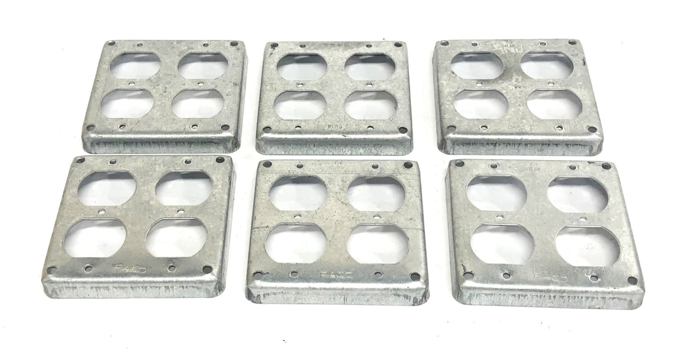 Raco 2 Gang Square Receptacle 7.3 CU. IN [Lot of 6] USED