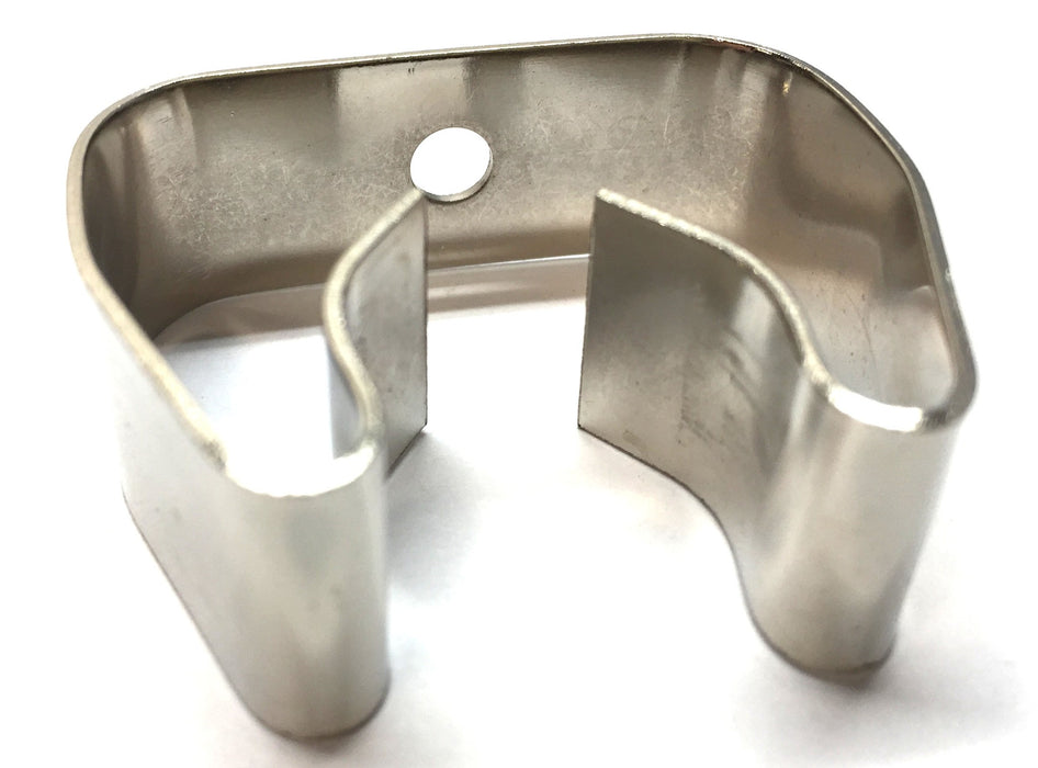 Unbranded 1-1/2" x 1-3/4" Zinc Plated Steel Gripper Clip [Lot of 23] NOS