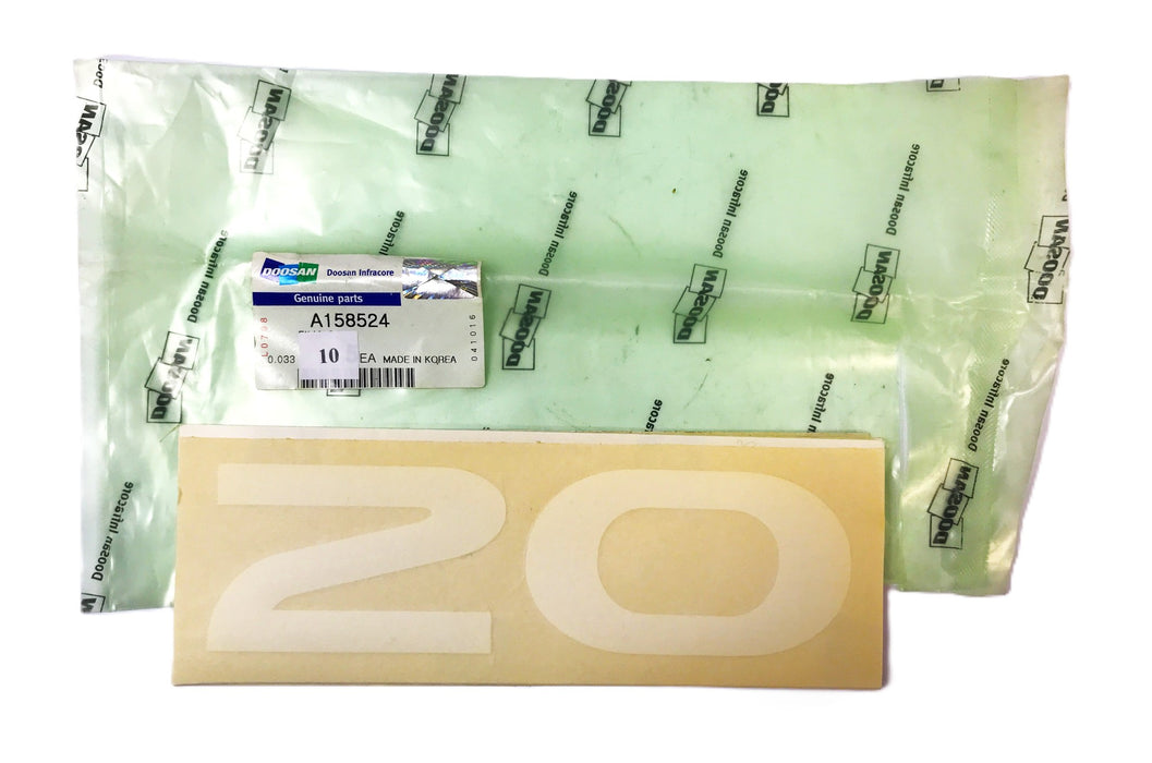 Doosan Daewoo Model 20 Decal A158524 [Lot of 10] NOS