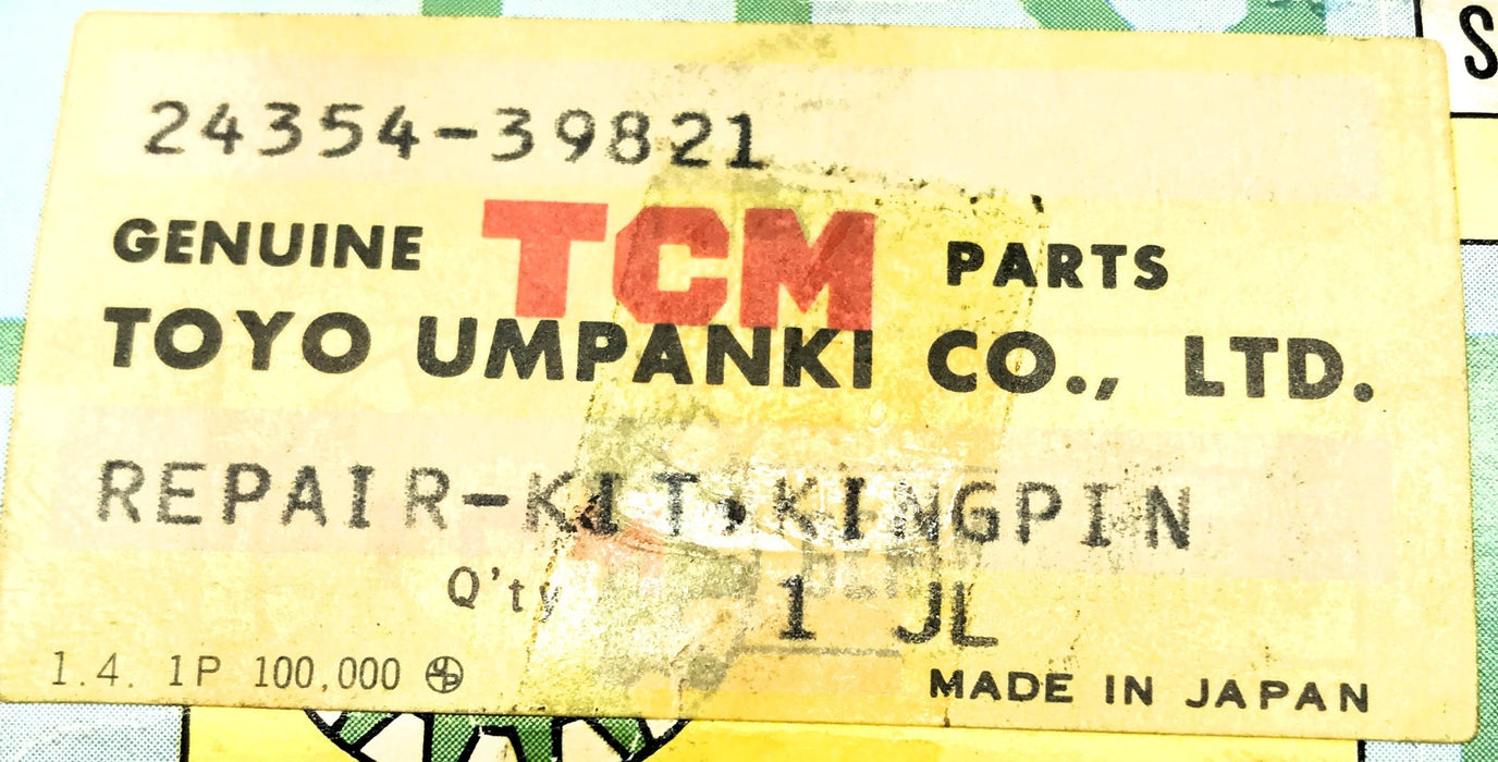 Toyo TCM INCOMPLETE King Pin Repair Kit 24354-39821 NOS