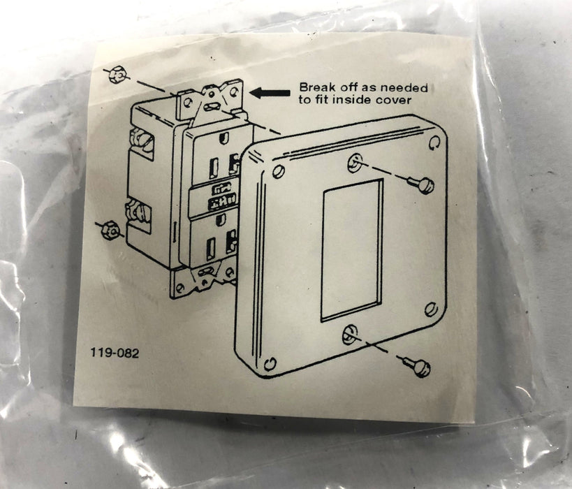Raco 2 Gang Square Receptacle 7.3 CU. IN [Lot of 4] NOS