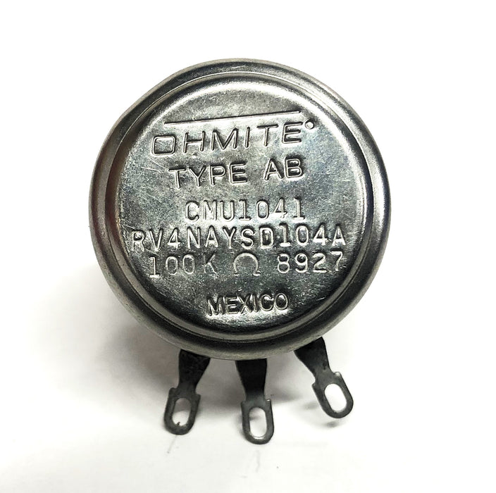 Ohmite 100K 8927 Type AB RV4NAYSD104A Potentiometer CMU1041 NOS