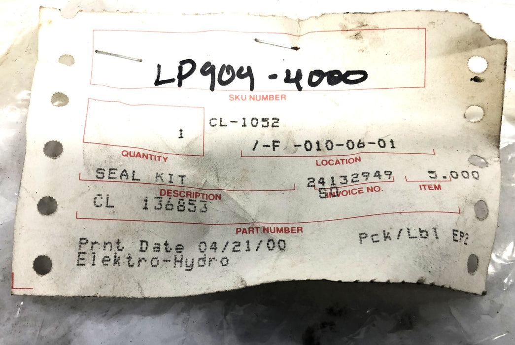 Elektro-Hydro Seal Kit CL136853 NOS