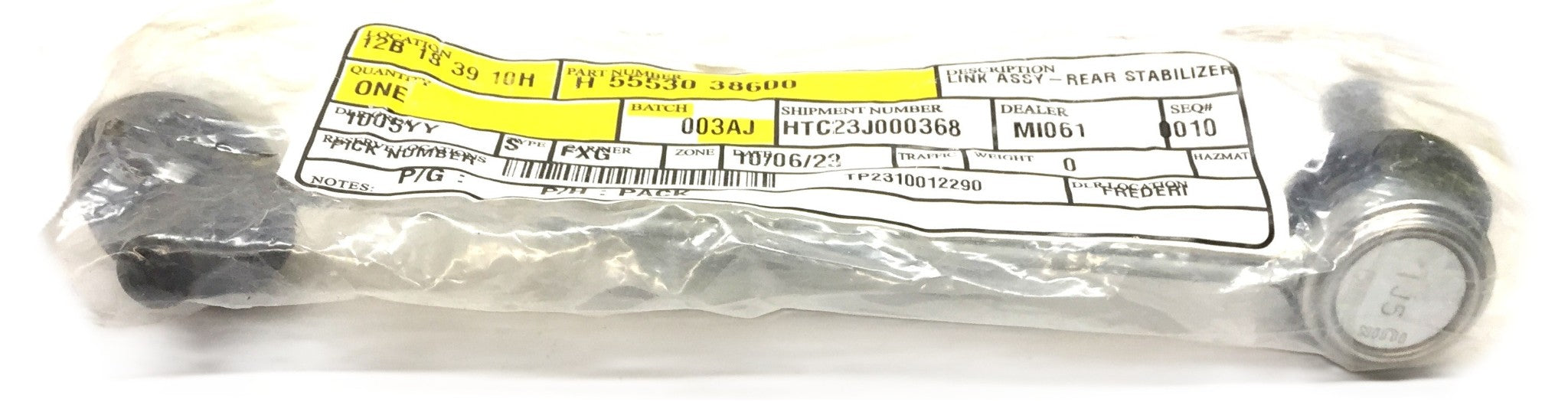 Hyundai RR Stabilizer Link Assembly 55530 38600 *OEM Sealed* NOS