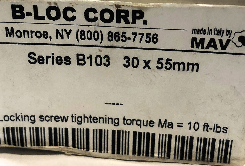 B-LOC Corp 30mm x 55mm Keyless Bushing B103 (B301030) NOS
