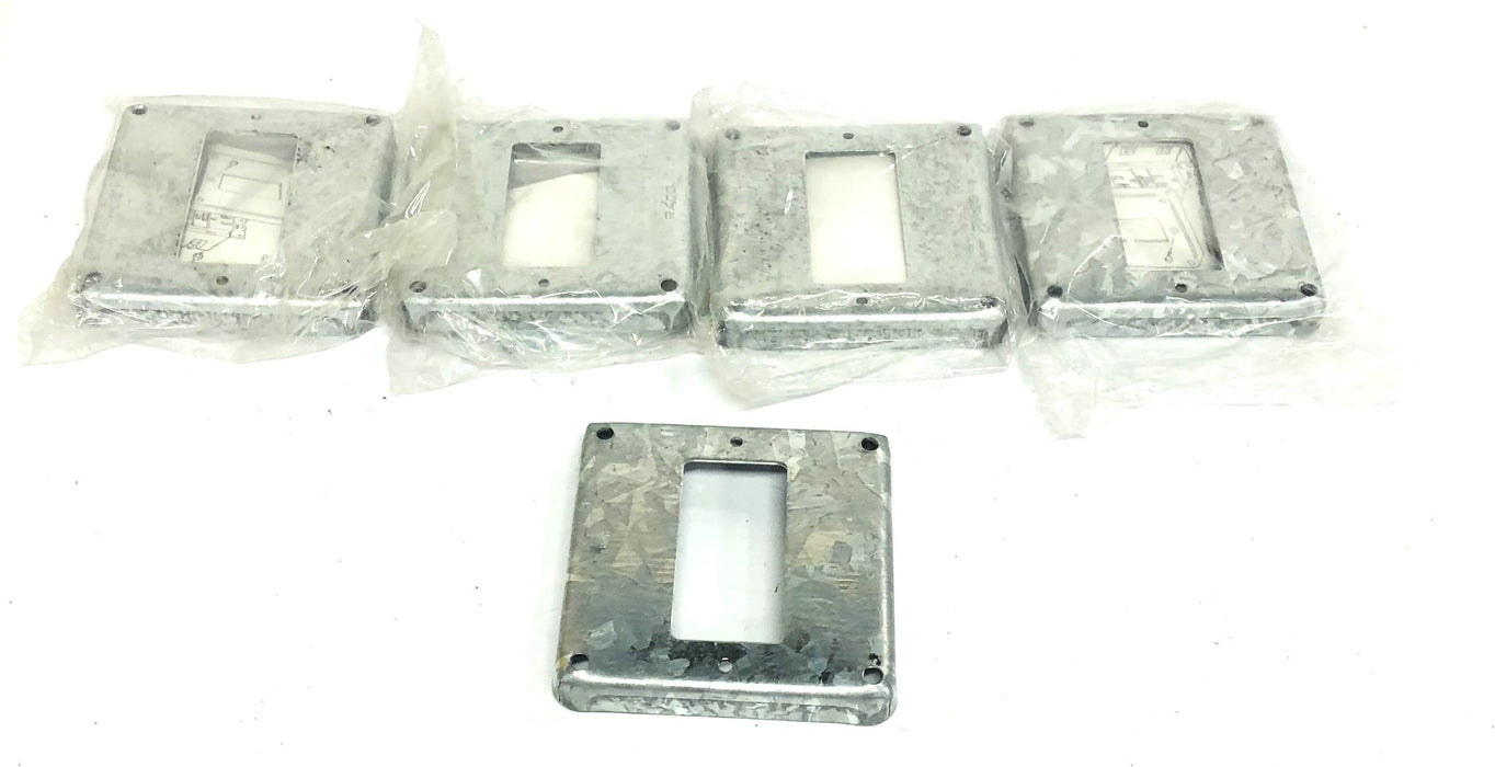 Raco 2 Gang Square Receptacle Missing Hardware 7.3 CU. IN [Lot of 5] NOS