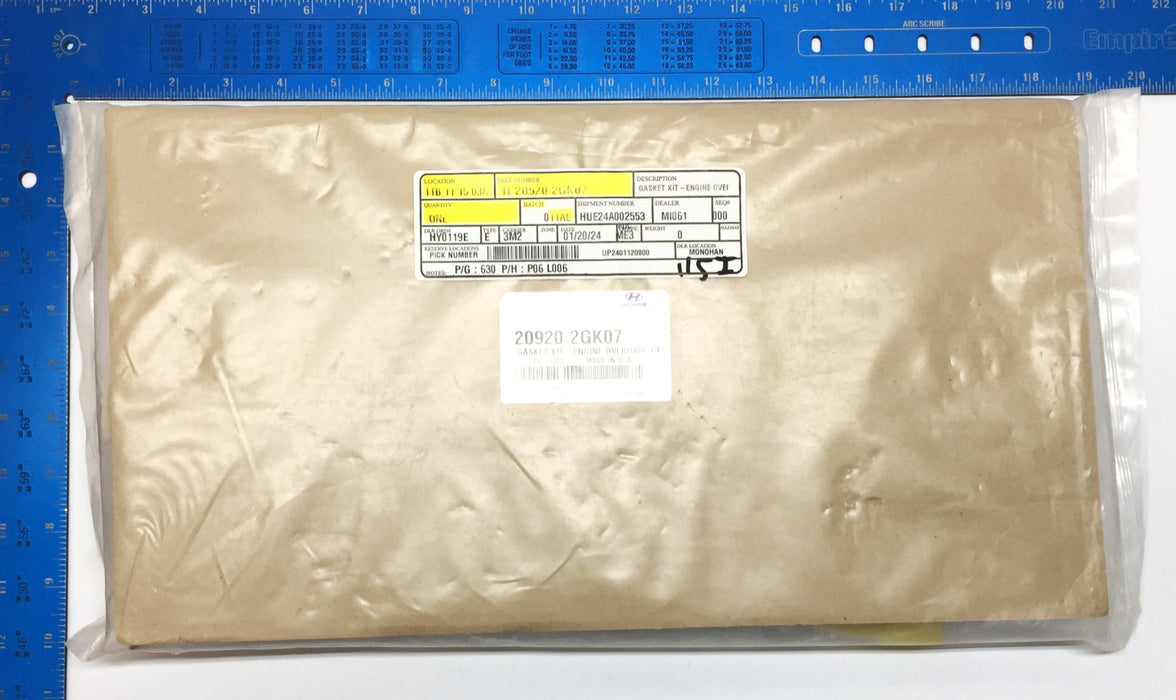 Hyundai Engine Overhaul Gasket Kit 20920 2GK07 *OEM Sealed* NOS