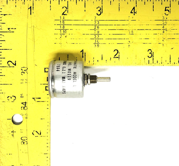 Ohmite 12-1/2 Watt 1000 OHMS 0.11 Max Amp 7934 Model E Rheostat 0119 (W0119) NOS