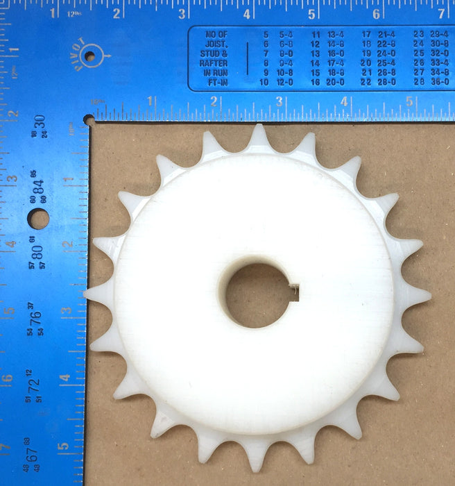 Ashworth UHMW 1" Bore w/Keyway 60-Pitch Plastic Sprocket SUHB6020 (402-5717) NOS