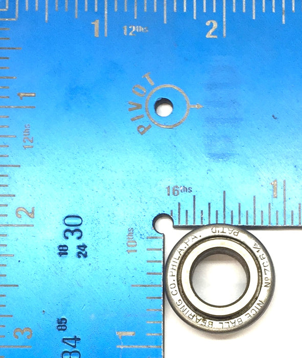 NICE Ball Bearing Co. Double-Roller Ball Bearing 706-1/4 [Lot of 4] NOS