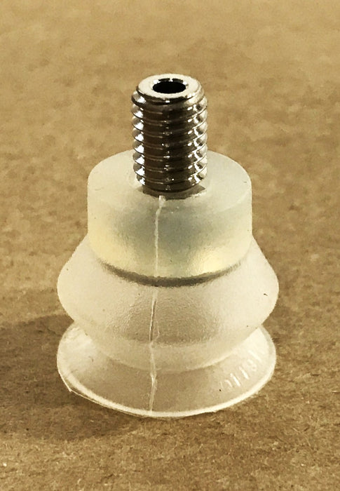 Vac Motion 19mm Bellows Suction Cup with M6 Male Fitting 081917S [Lot of 2] NOS