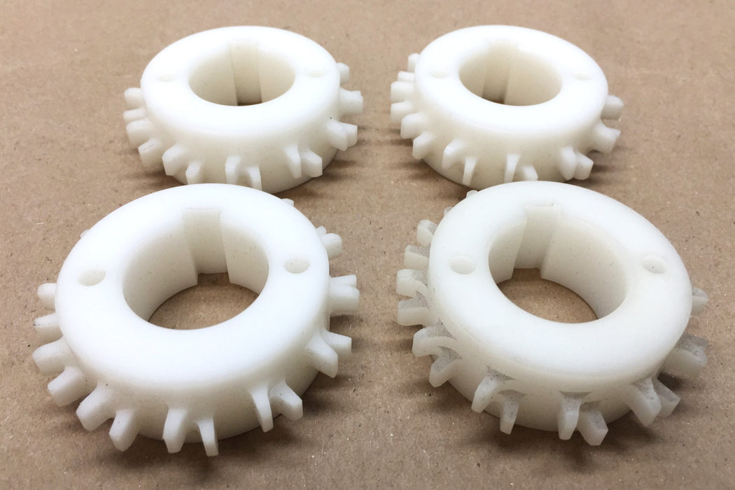 Acetal 12-Tooth Sprocket w/1" Round Bore with Keyway S3E1XXCDH5NG [Lot of 4] NOS