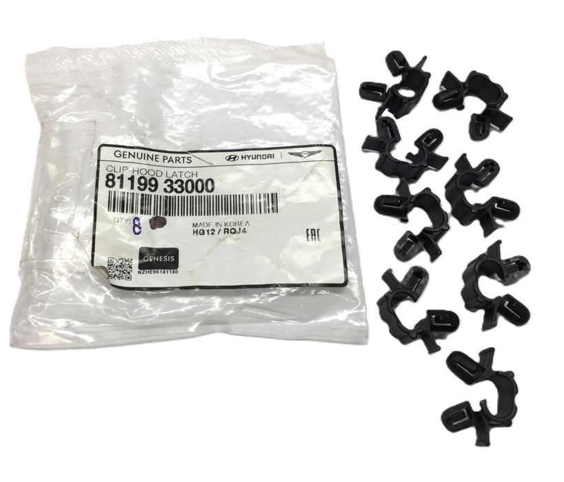 Hyundai Black Plastic Cable Clip 81199 33000 [Lot of 8] NOS