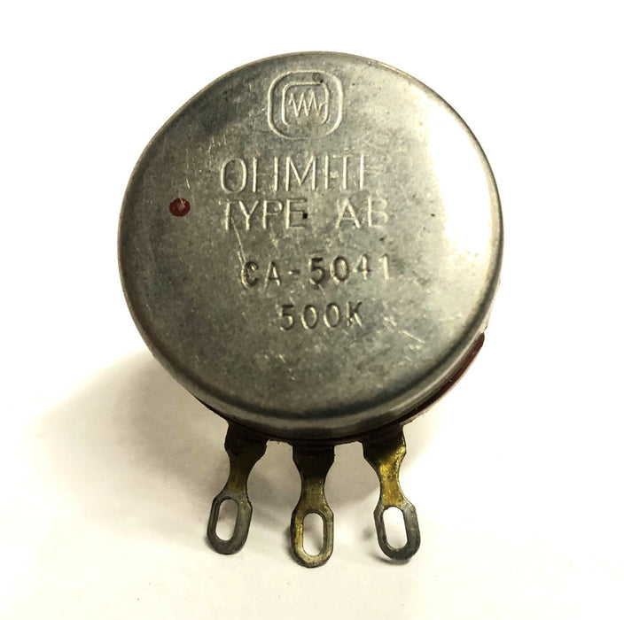 Ohmite Type AB 500K Potentiometer CA-5041 NOS