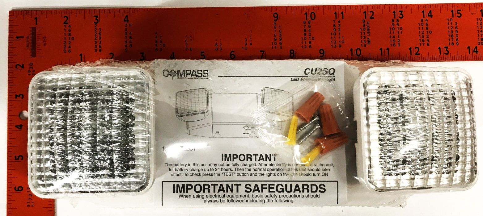 Compass LED Emergency Light CU2SQ NOS