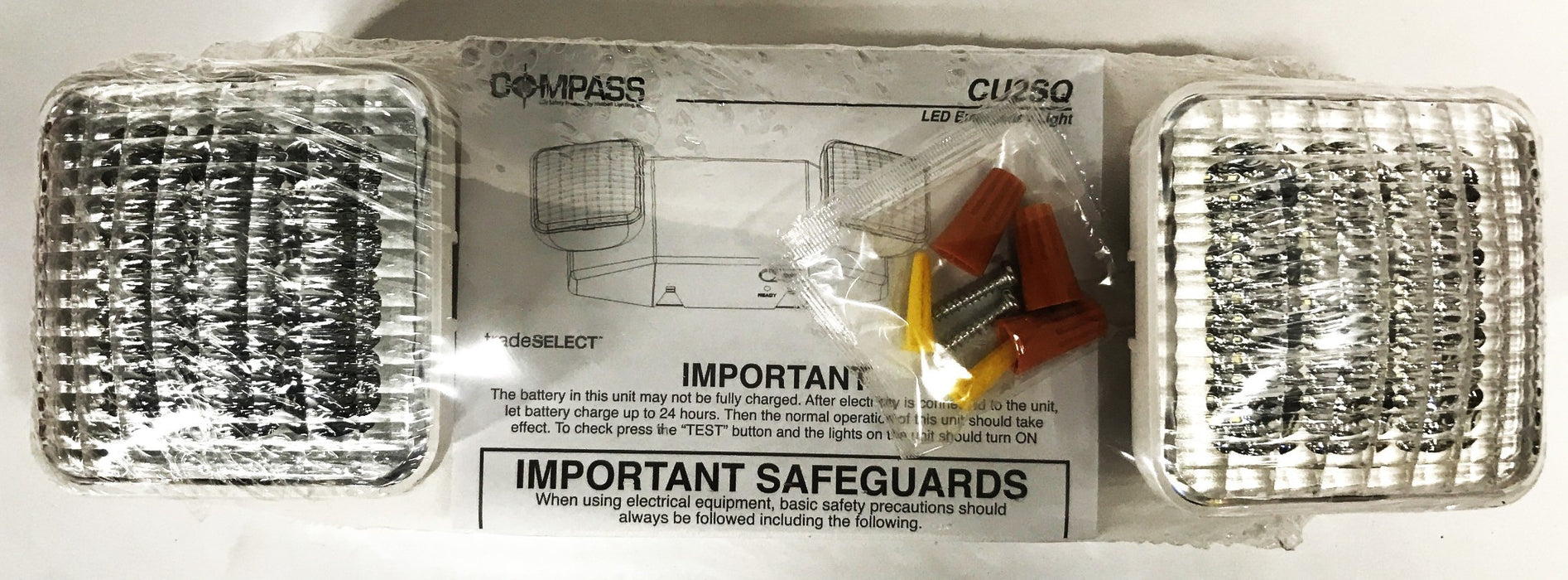Compass LED Emergency Light CU2SQ NOS