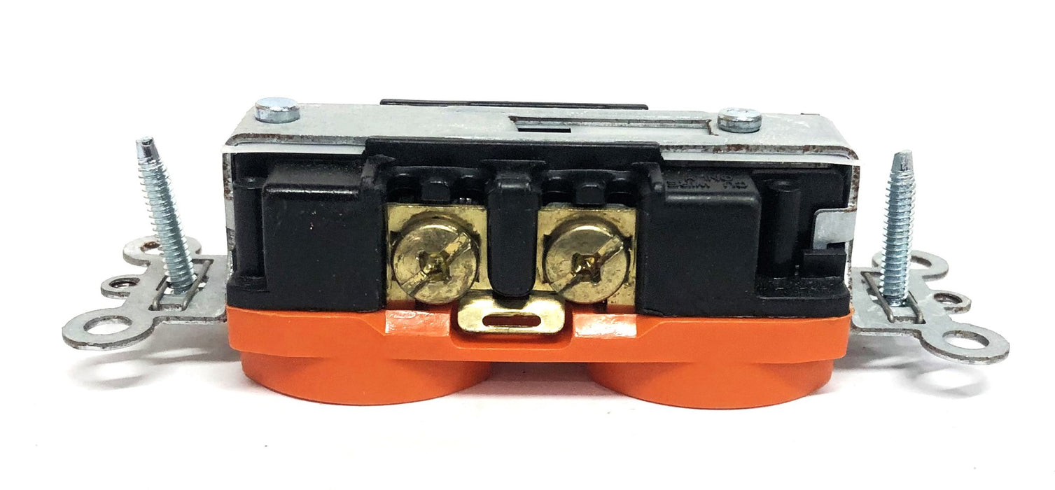 Legrand 20A 125V Orange Isolated Ground Duplex Receptacle IG5362 [Lot of 2] NOS