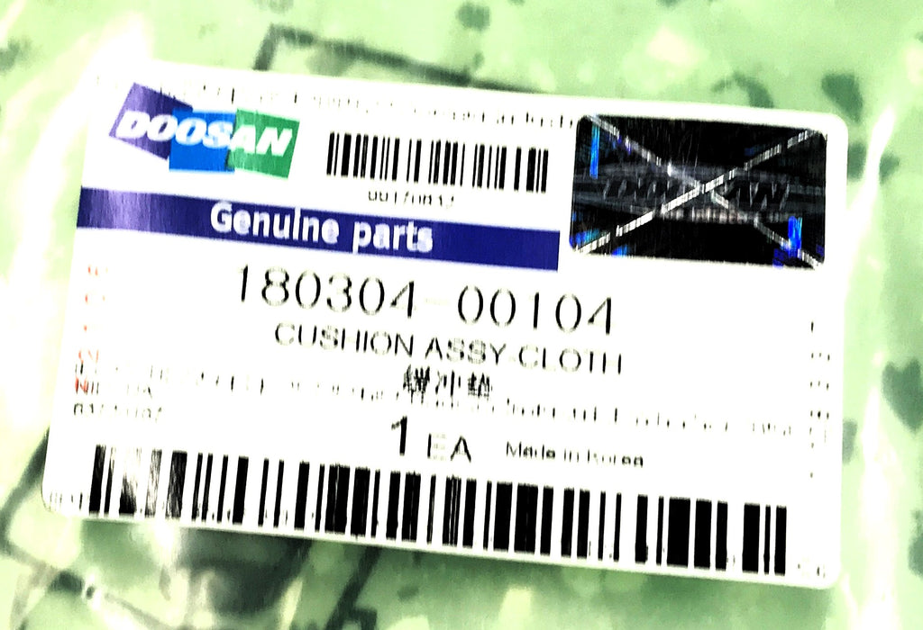 Doosan Cloth Cushion Assembly 180304-00104 NOS