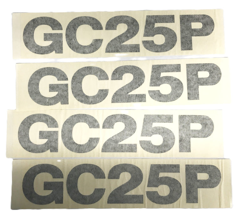 Doosan Daewoo "GC25P" Decal A221624 [Lot of 4] NOS