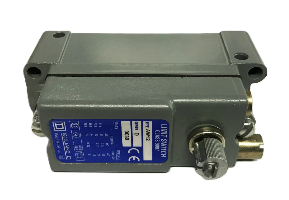 Square D Class 9007 Series D Limit Switch AW-12 NOS