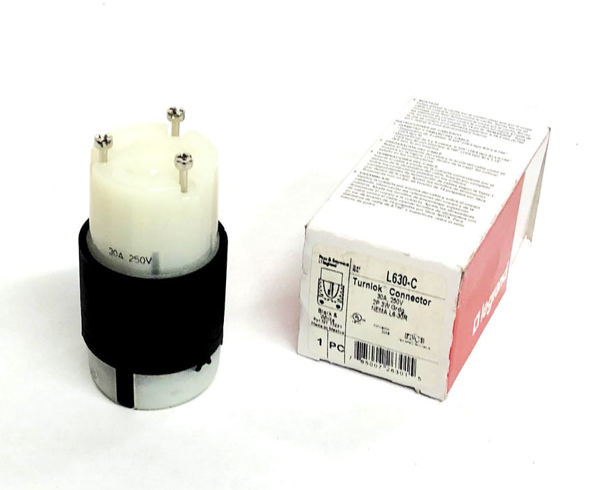 Legrand Pass & Seymour 30A 250V 2P 3W Turnlok Connector L630-C NOS