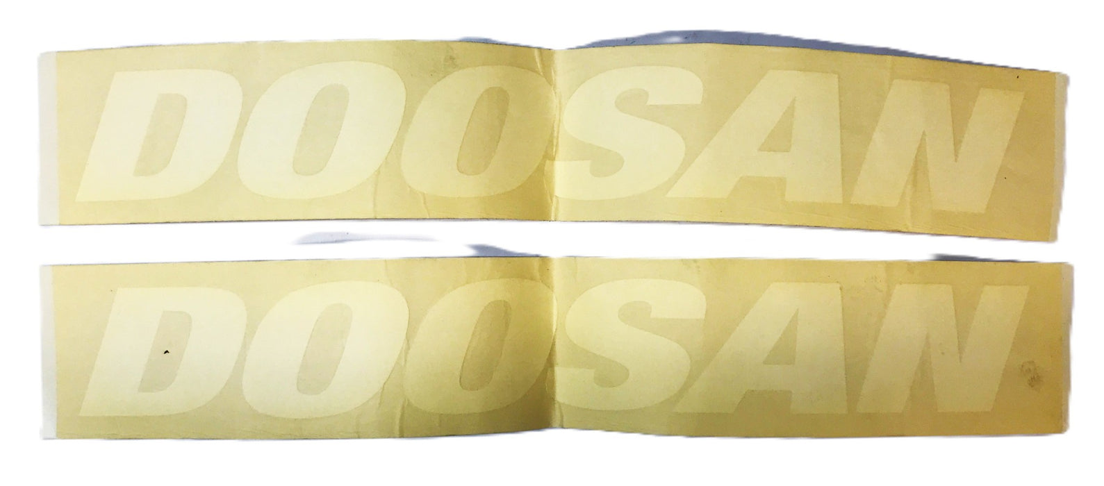 Doosan Forklift "Doosan" Mast Decal A159093 [Lot of 2] NOS
