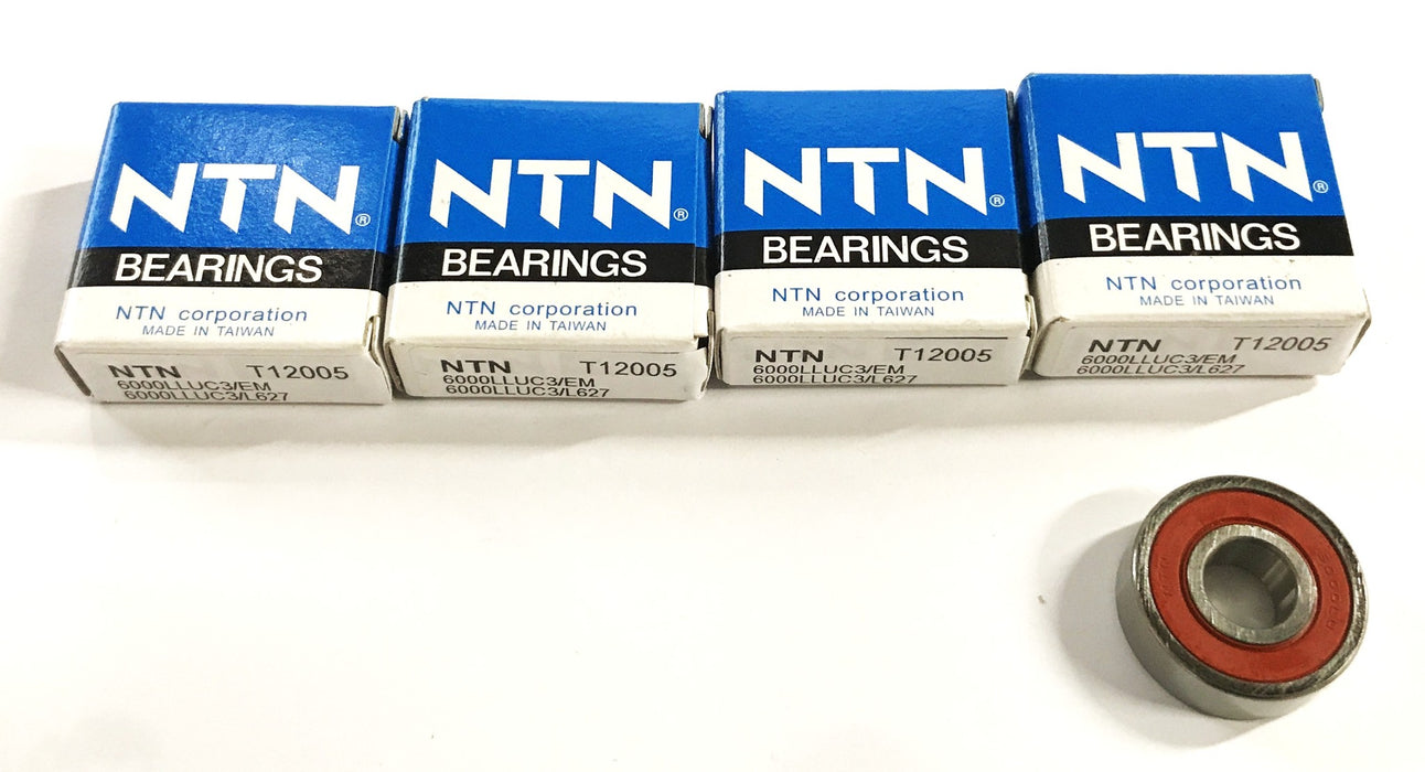 NTN Deep Groove Ball Bearing 6000-LLUC3 [Lot of 4] NOS