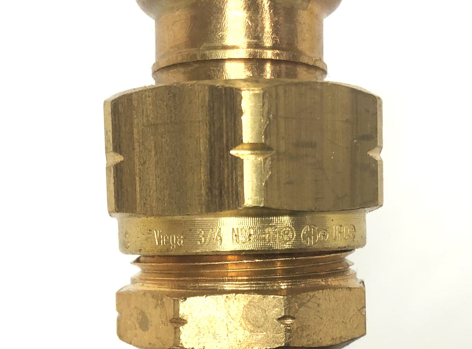 Viega NSF-61 Fitting 3/4-1/2x3/4 [Lot of 3] NOS