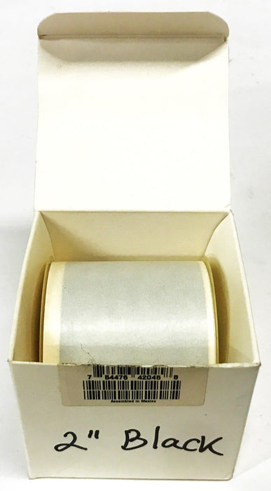 Brady Vinyl Label Tape Black 2 inch x 50 feet 42045 NOS