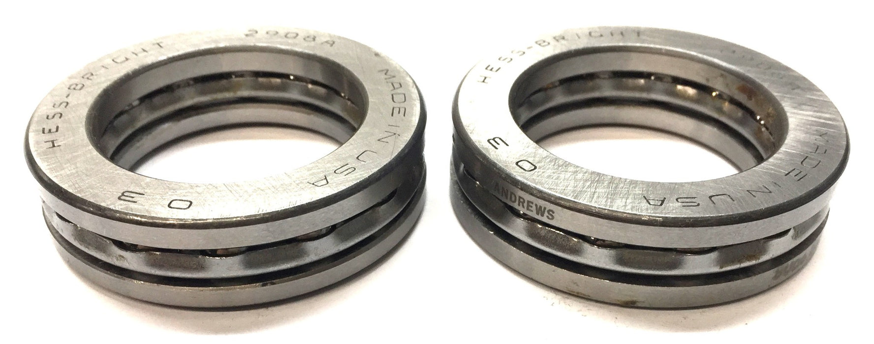 Hess-Bright Thrust Roller Bearing Assembly 2908A [Lot of 2] NOS