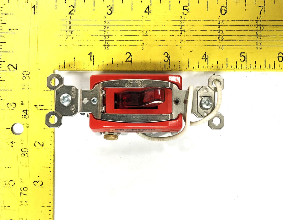 Legrand Pass & Seymour 20A 120VAC Red Three Way Pilot Switch PS20AC3-RPL NOS