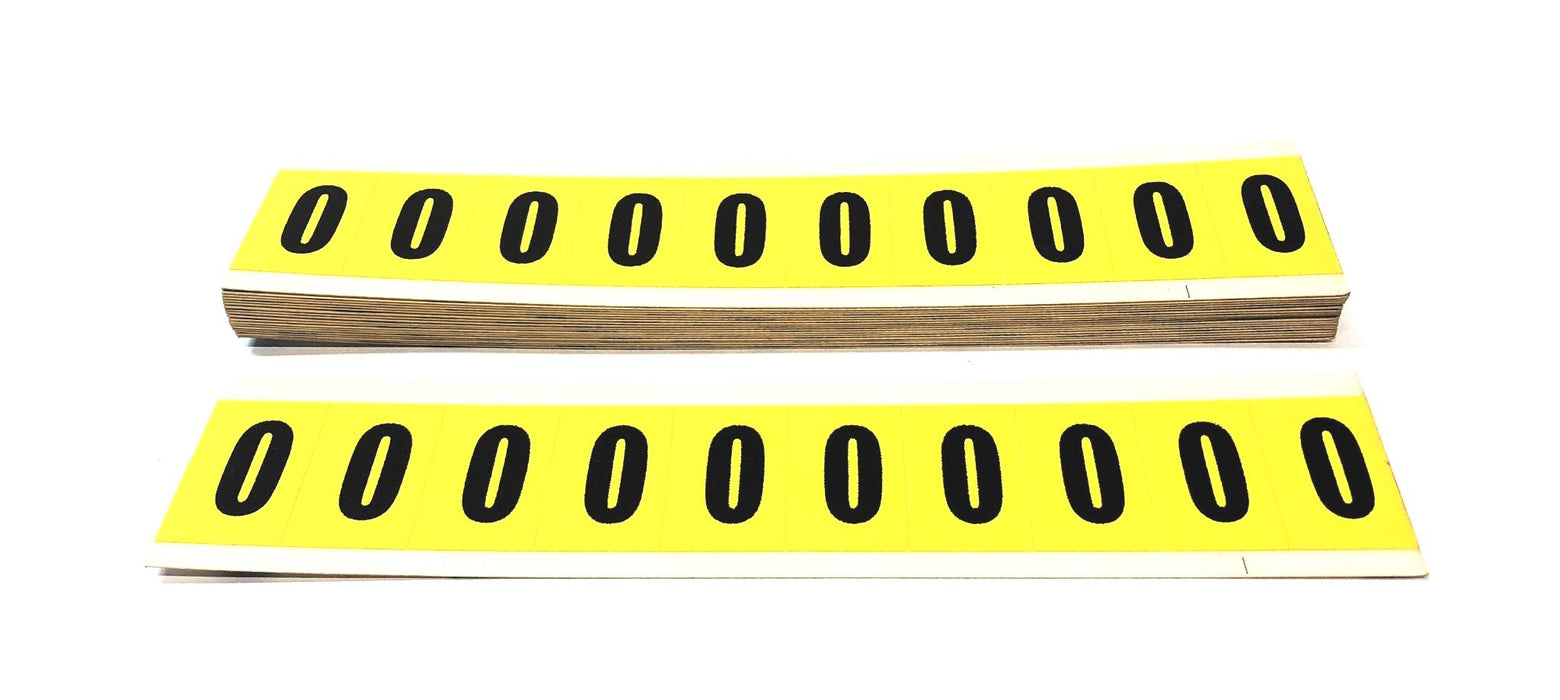 Brady Box of (20) Black on Yellow O Wire Marker Cards 3430O NOS