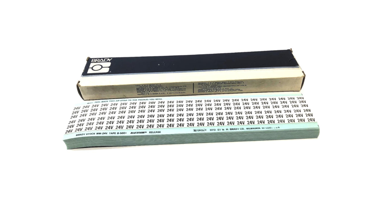 Brady Box of (20) B-500 24V Wire Marker Cards WM-24V NOS